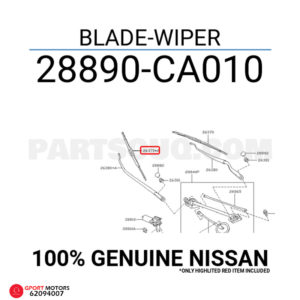 Escobilla Limpia Parabrisas Derecho Nissan Murano 2003 - 2008