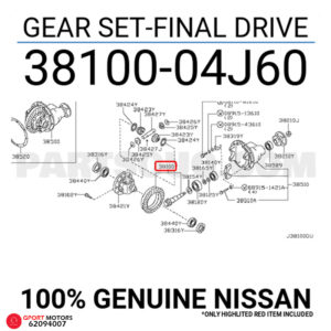 Corona y Piñón Nissan Patrol 1997 - 2015