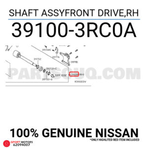 Palier Delantero Derecho  Nissan Sentra 2015 - 2020