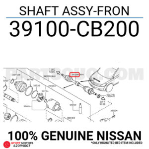 Palier Derecho Nissan Murano 2003 - 2008