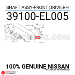 Palier Derecho Nissan Tiida 2006 - 2013