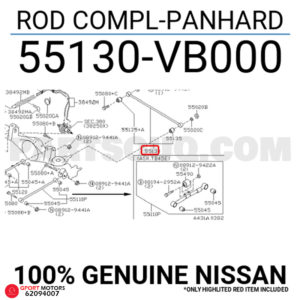 Barra Estabilizadora Central Trasera Nissan Patrol 1997 - 2015