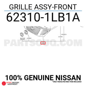 Máscara Delantero Nissan Patrol 2010 - 2020