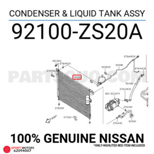 Radiador de Aire Acondicionado Pathfinder 2004 - 2012